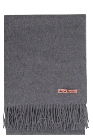 Acne Studios Canada New Logo Patch Fringed Scarf