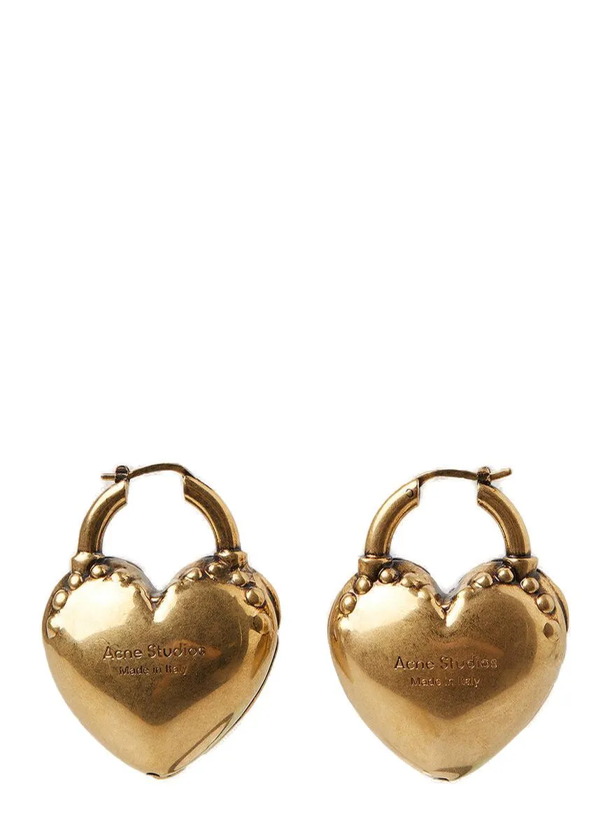 Acne Studios Heart-Shaped Earrings