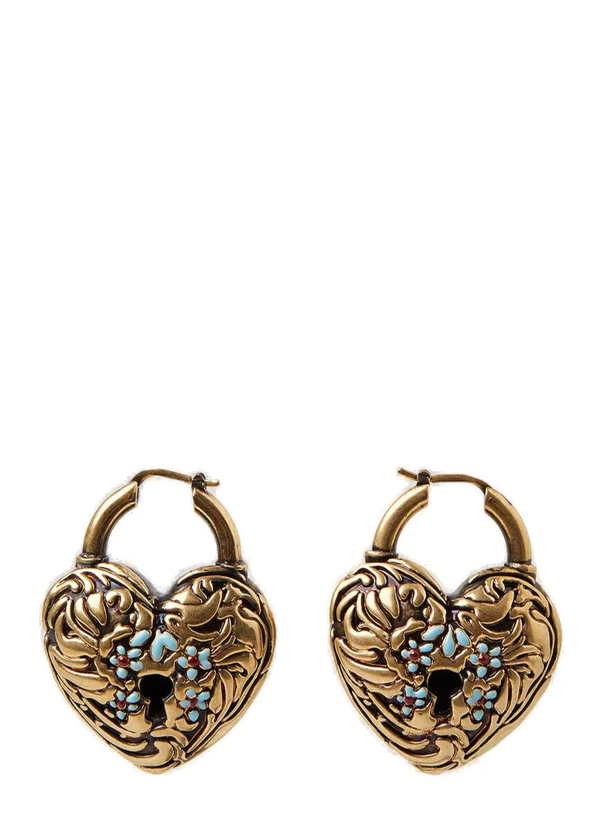 Acne Studios Heart-Shaped Earrings