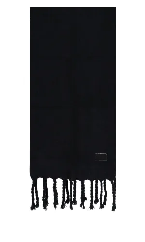 Ader Error Logo Patch Fringed Scarf