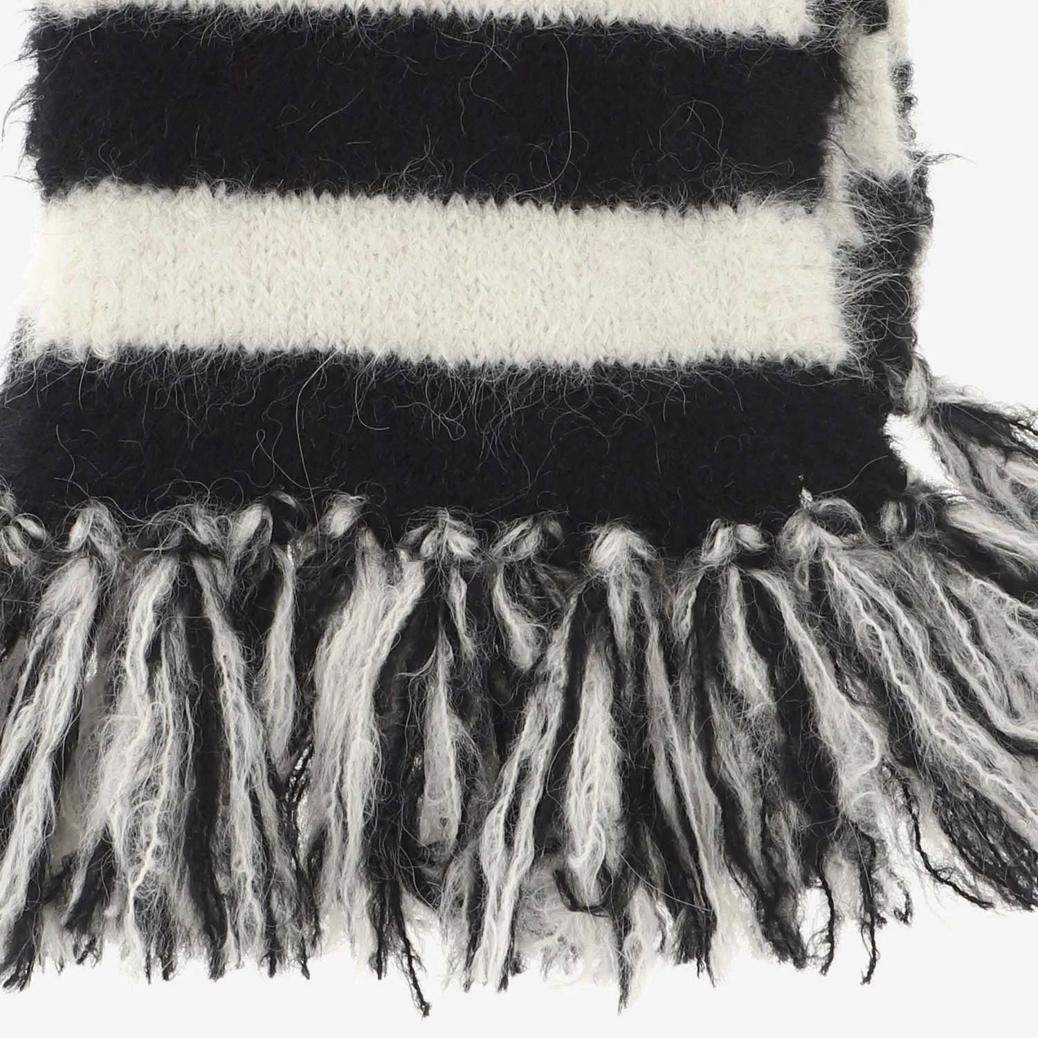 Alanui Striped Fringed Scarf
