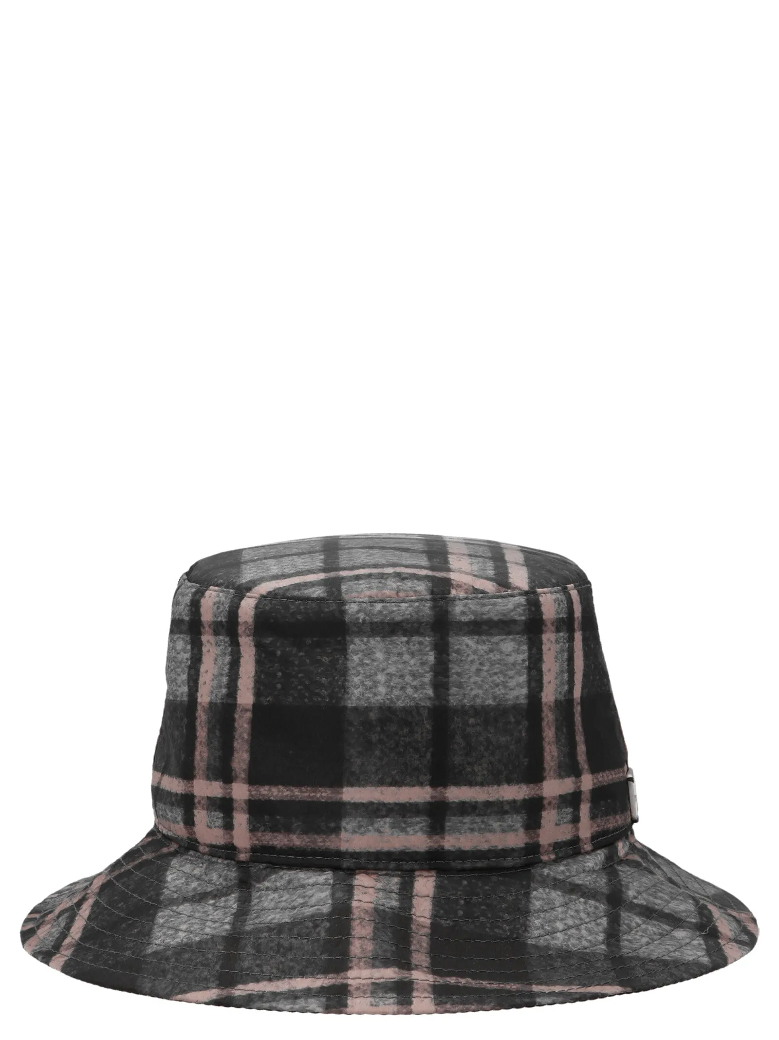 Alberta Ferretti Logo Plaque Tartan Bucket Hat