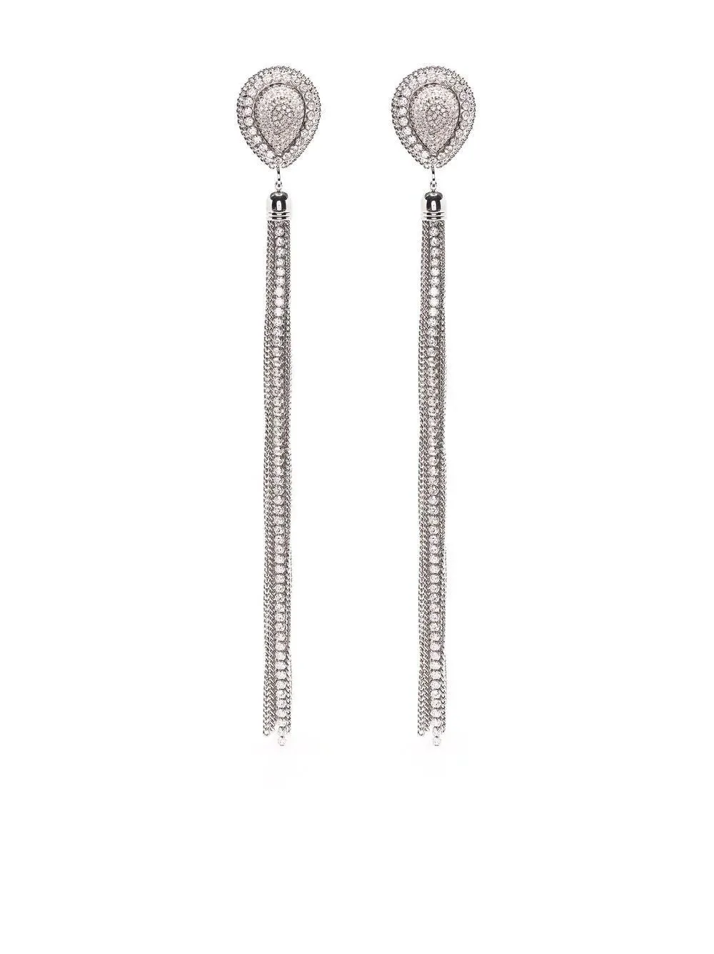 Alessandra Rich Crystal-Drop Detail Earrings
