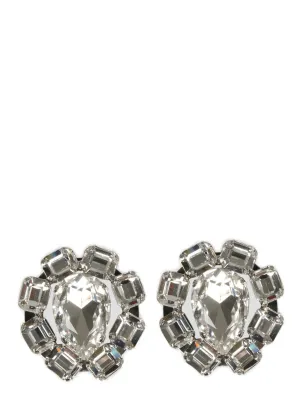 Alessandra Rich Crystal Embellished Earrings