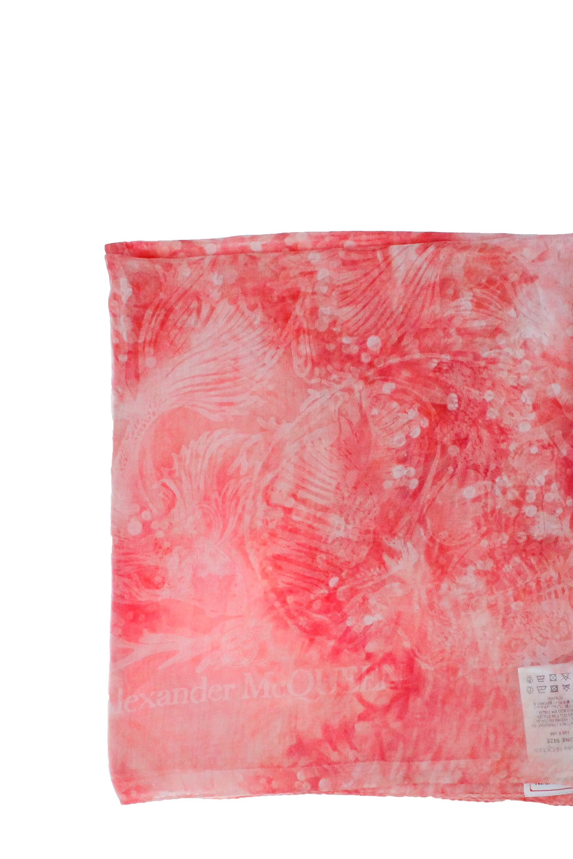 Alexander McQueen Abstract-Printed Finished Edge Scarf