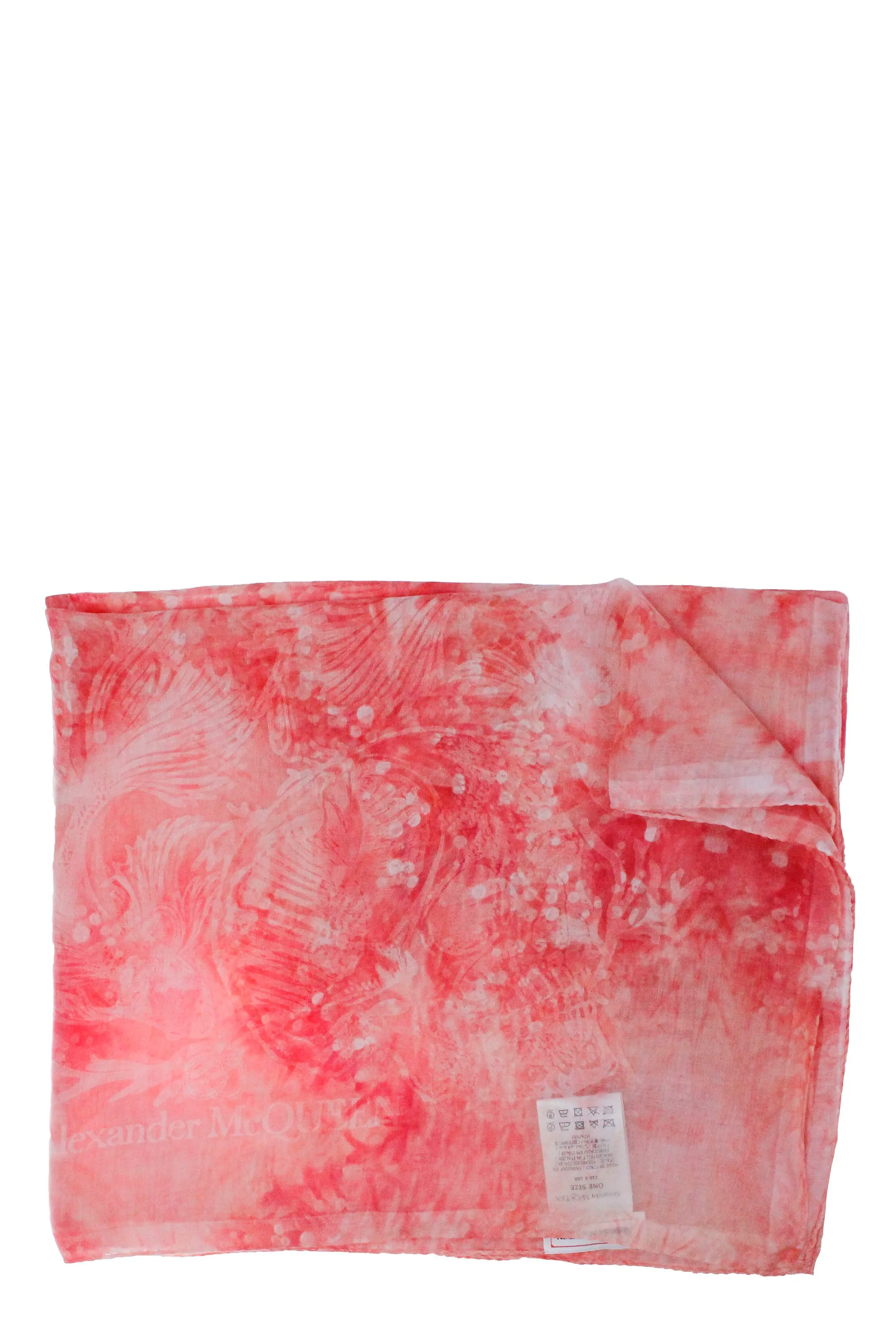 Alexander McQueen Abstract-Printed Finished Edge Scarf