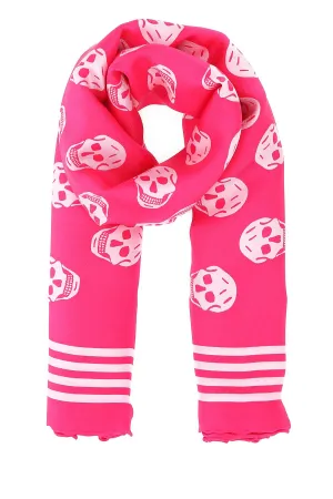 Alexander McQueen All-Over Skull Printed Scarf