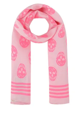 Alexander McQueen All-Over Skull Printed Scarf