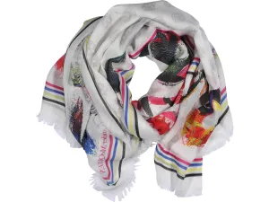 Alexander McQueen Allover Graffiti Printed Scarf
