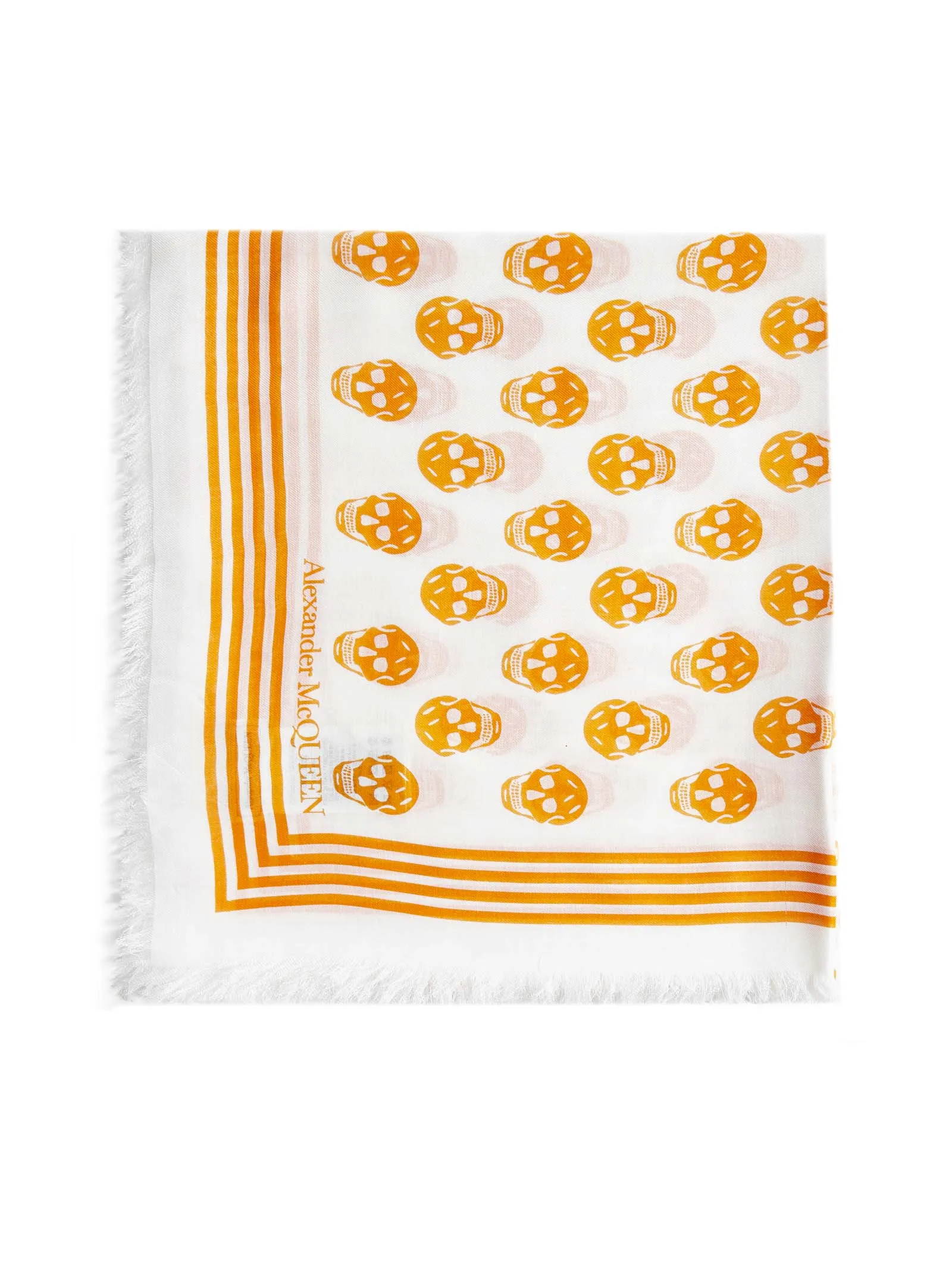 Alexander McQueen Allover Skull Printed Scarf