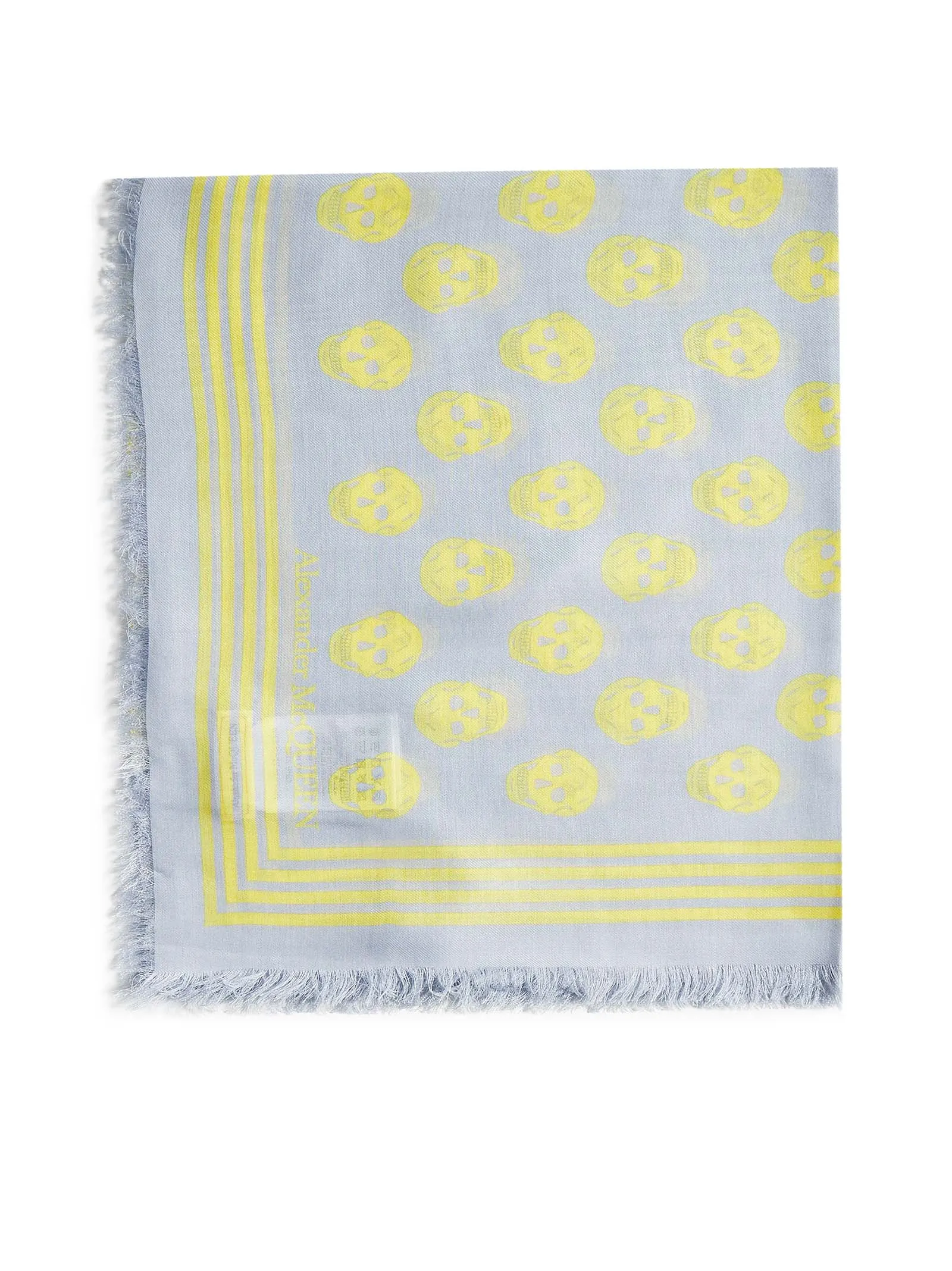 Alexander McQueen Allover Skull Printed Scarf