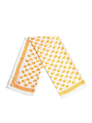 Alexander McQueen Allover Skull Printed Scarf