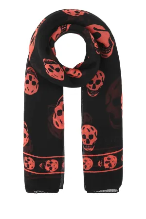 Alexander McQueen Allover Skull Printed Scarf