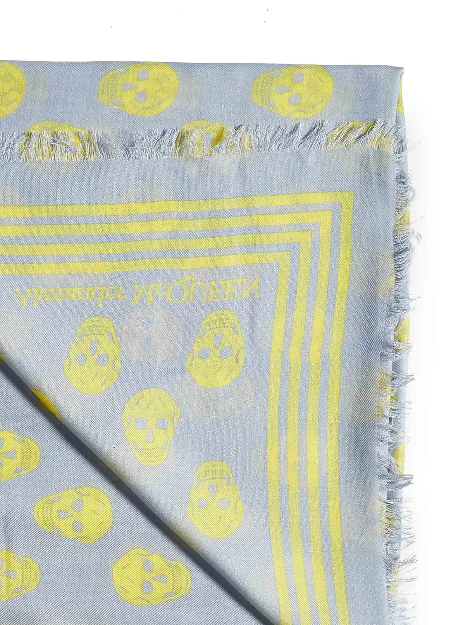 Alexander McQueen Allover Skull Printed Scarf