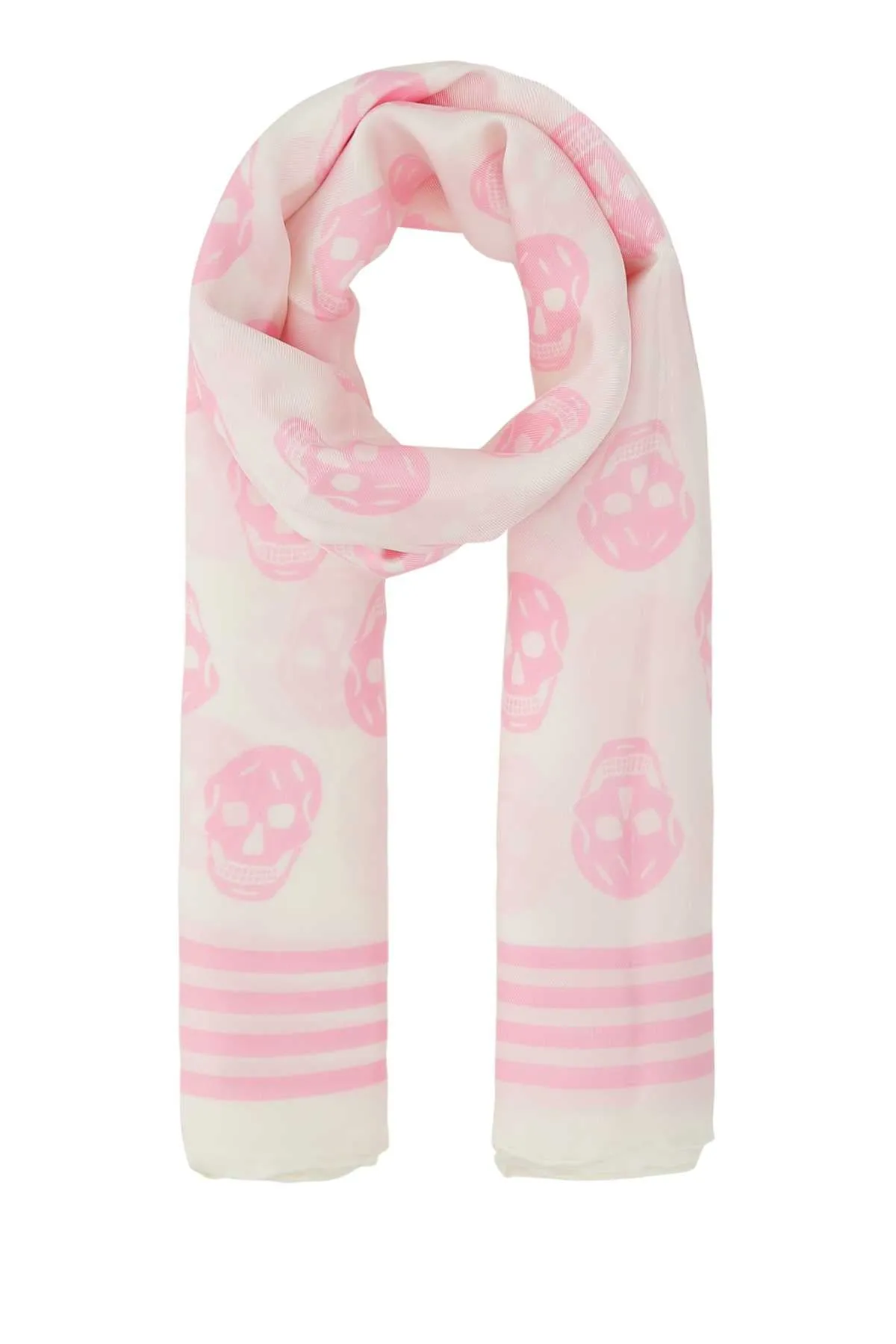 Alexander McQueen Allover Skull Printed Scarf