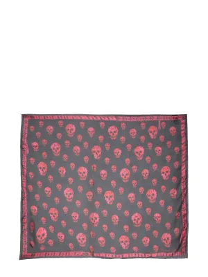 Alexander McQueen Allover Skull Printed Scarf