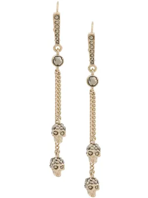 Alexander McQueen Chain Skull Earrings