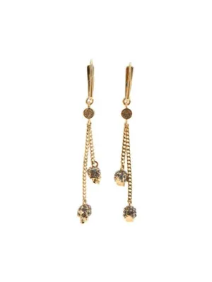 Alexander McQueen Chain Skull Earrings