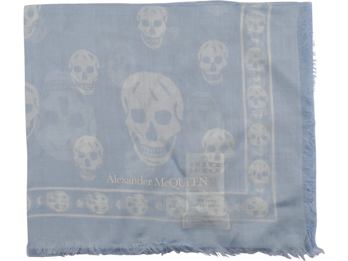 Alexander McQueen Classic Skull Printed Scarf