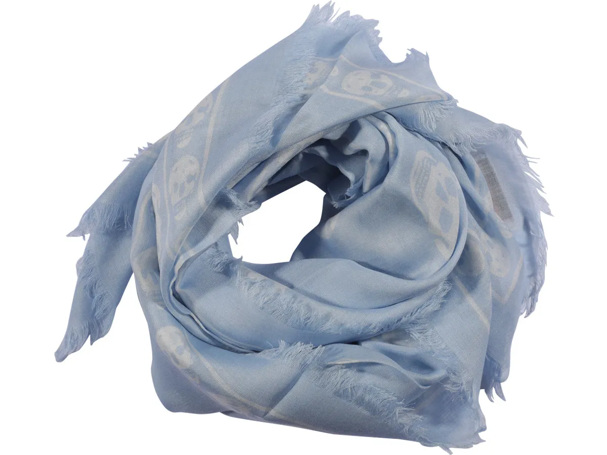 Alexander McQueen Classic Skull Printed Scarf