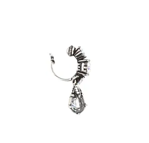Alexander McQueen Drop Pendant Embellished Earcuff Earrings