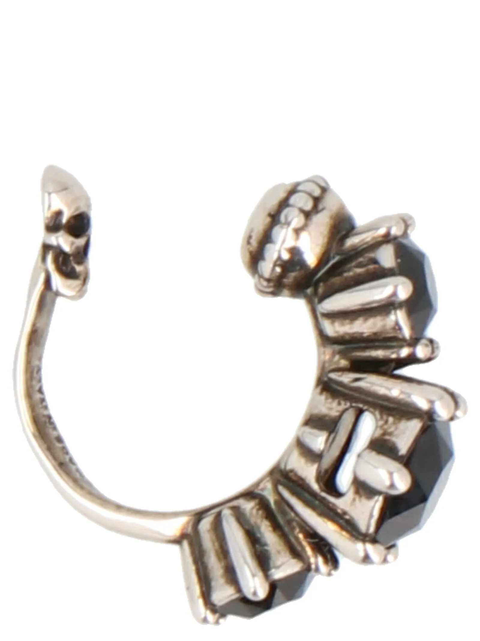 Alexander McQueen Embellished Skull Ear Cuff