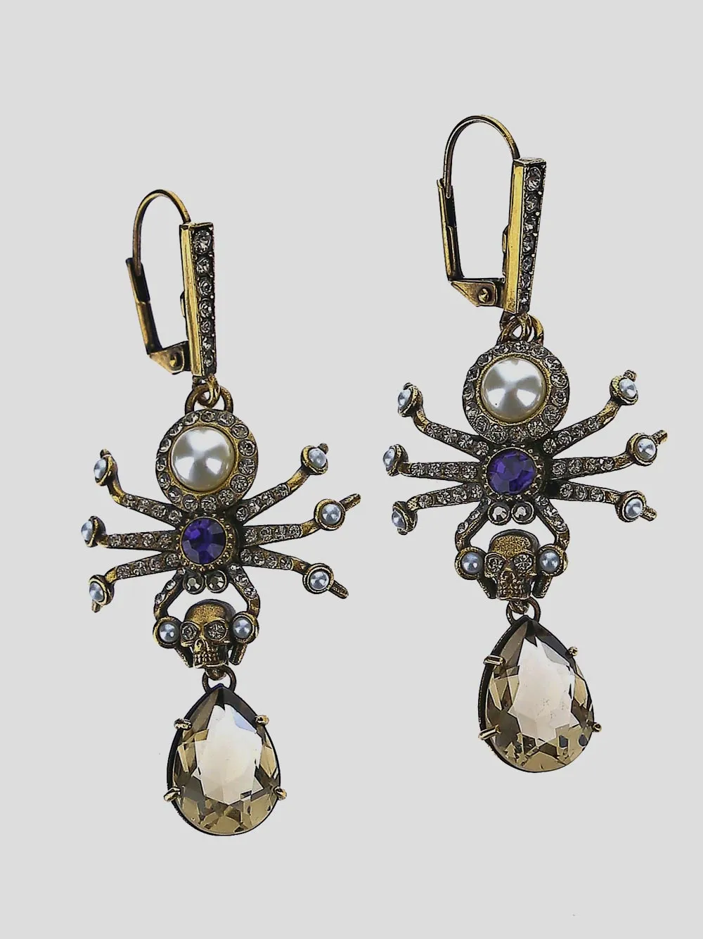 Alexander McQueen Embellished Spider Earrings