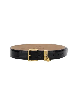 Alexander McQueen Embossed Buckle Belt