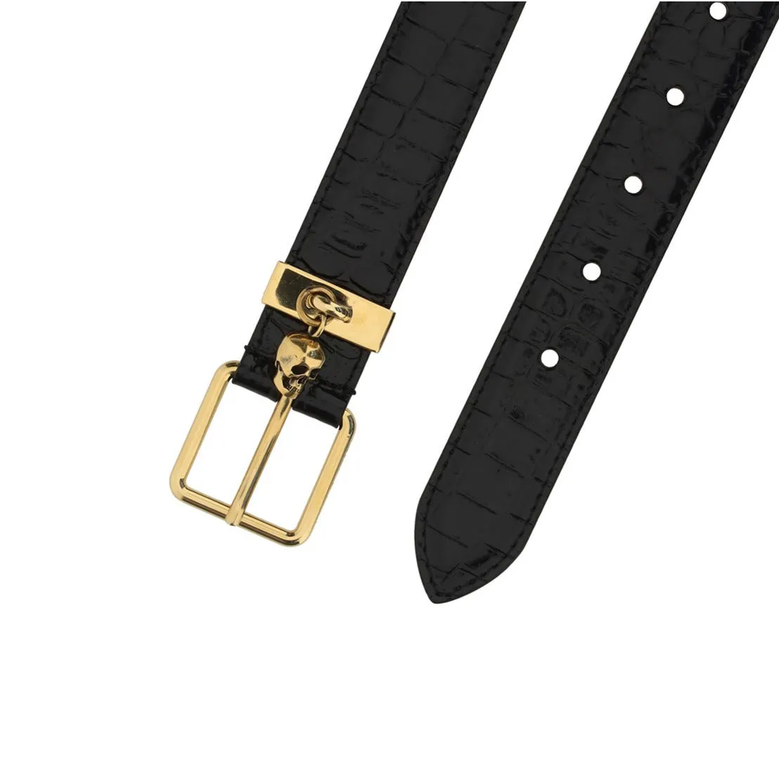Alexander McQueen Embossed Buckle Belt