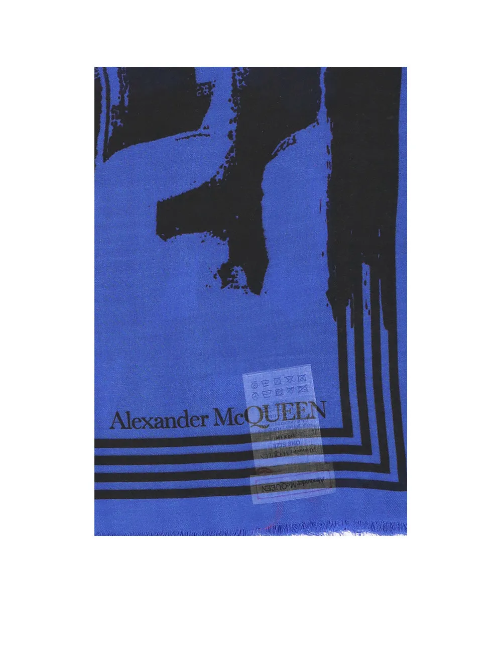 Alexander McQueen Logo Graffiti Scarf