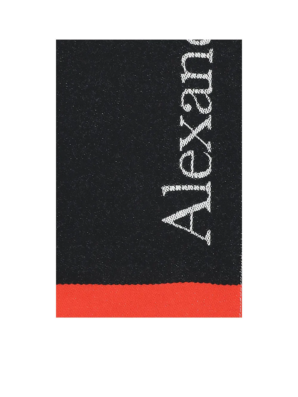 Alexander McQueen Logo Intarsia Fringed Scarf