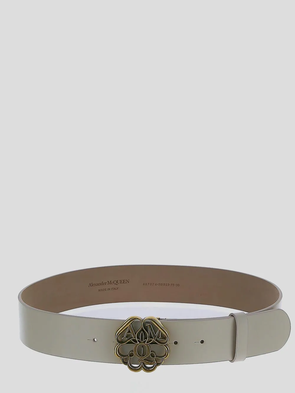 Alexander McQueen Logo Plaque Buckle Belt