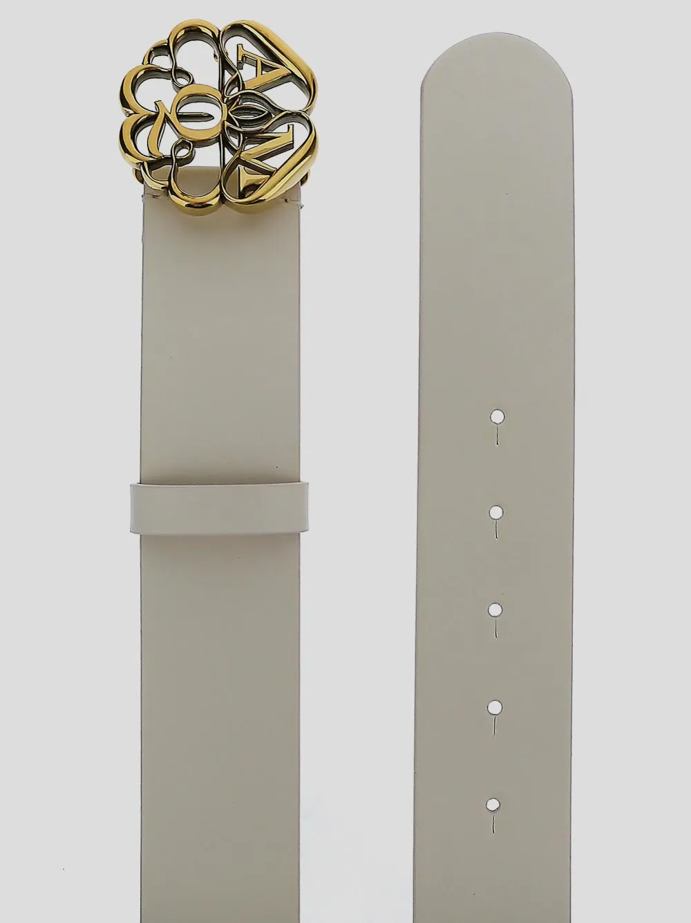 Alexander McQueen Logo Plaque Buckle Belt