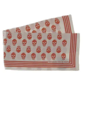 Alexander McQueen Logo Printed Scarf