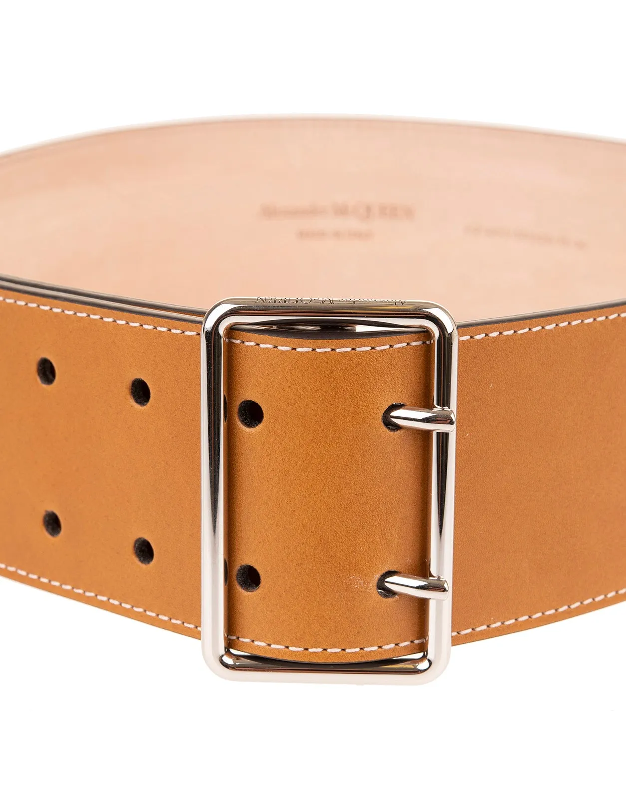 Alexander McQueen Military Wide Belt