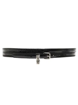 Alexander McQueen Pave Skull Double Belt