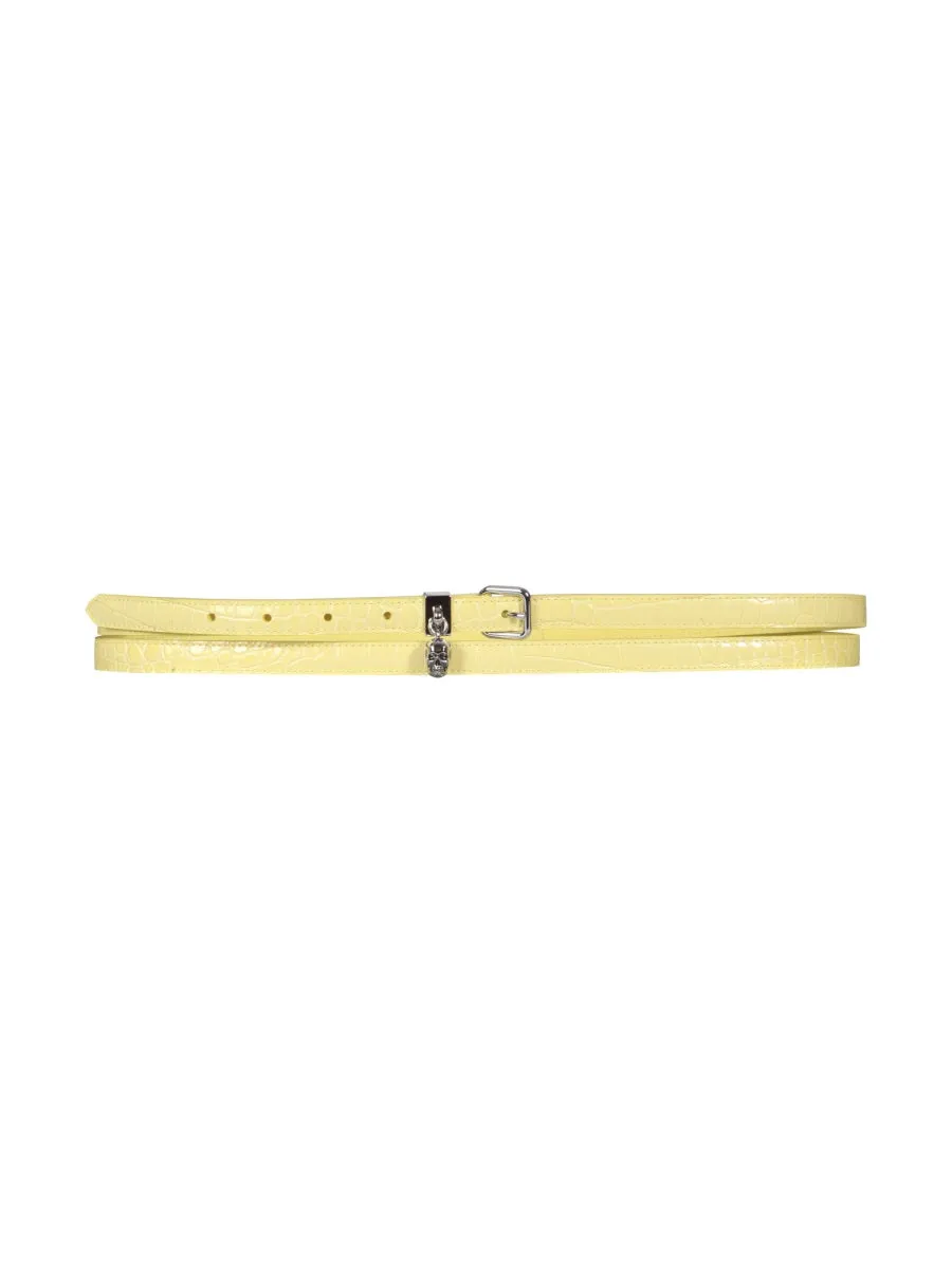 Alexander McQueen Pave Skull Double Belt
