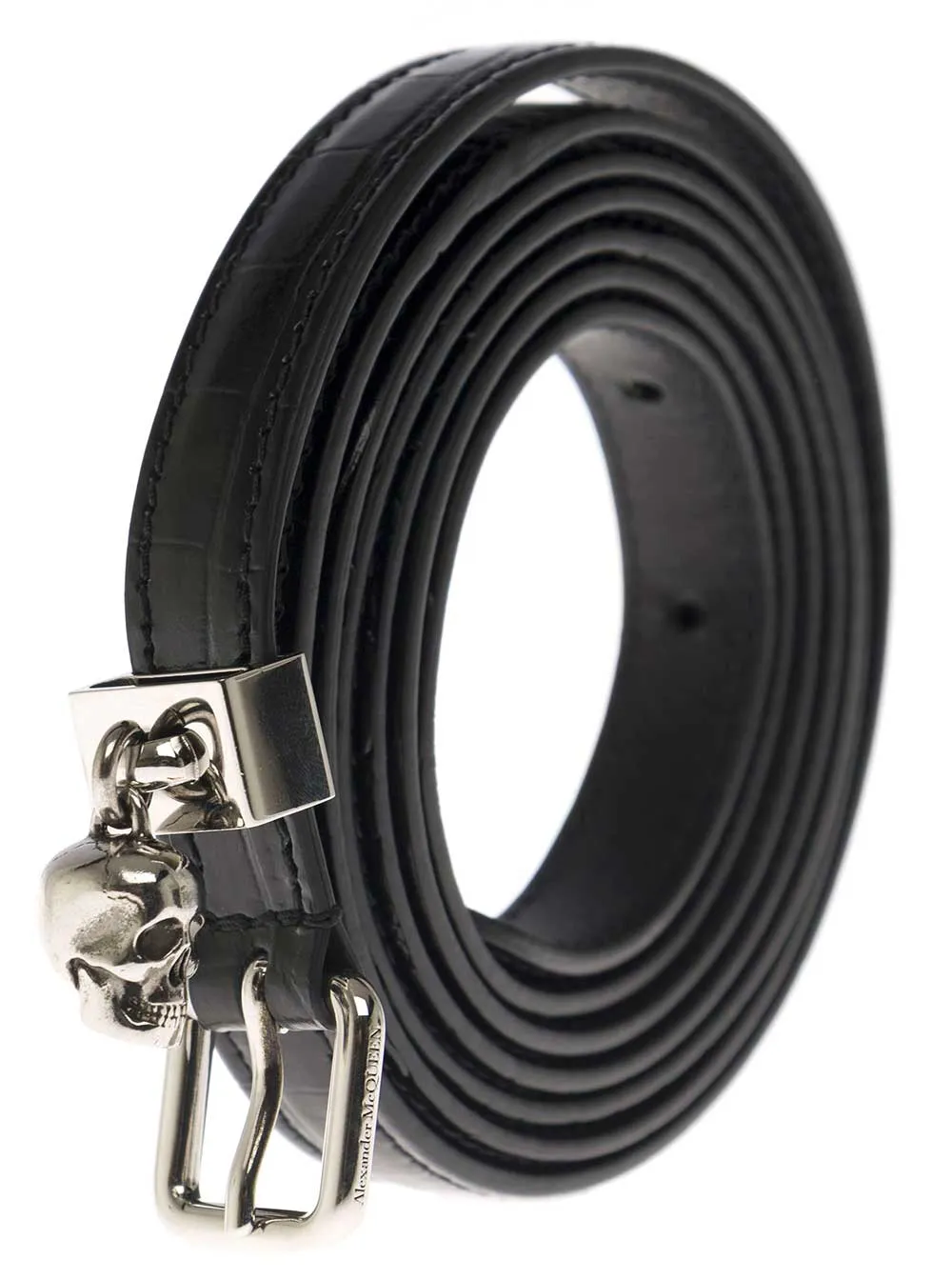 Alexander McQueen Pave Skull Double Belt