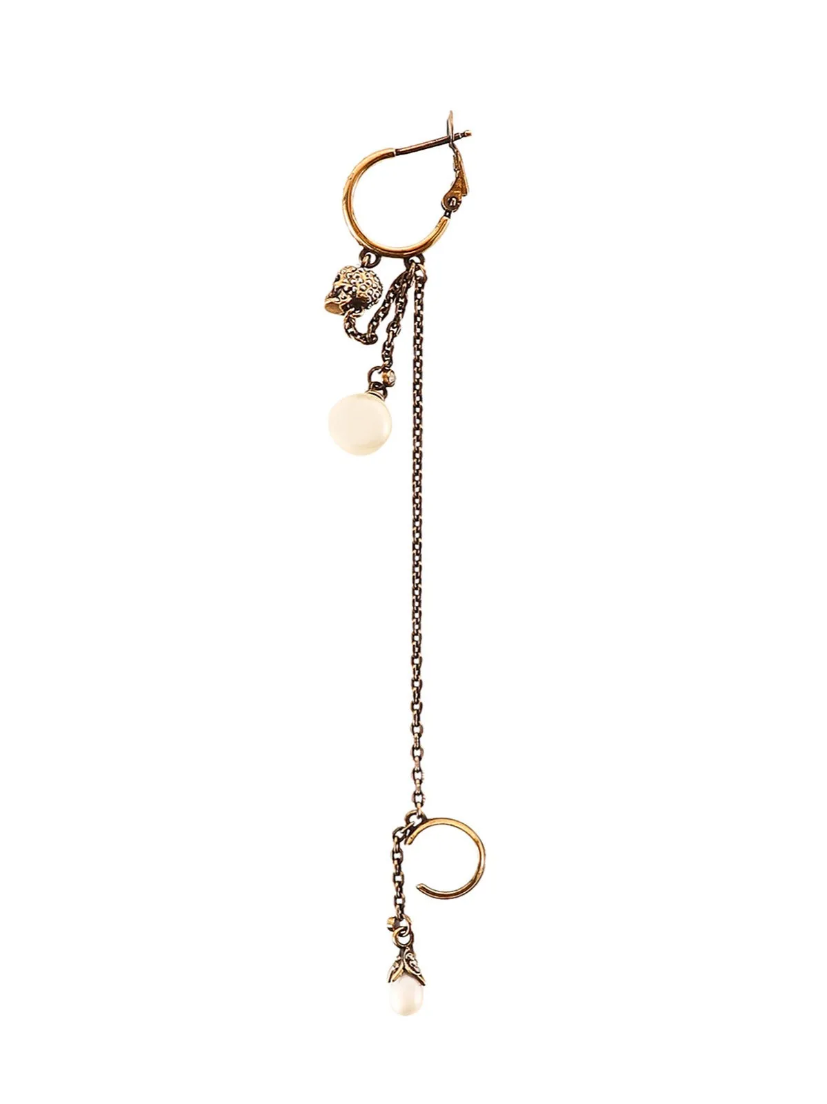 Alexander McQueen Skull Chain-Link Earrings