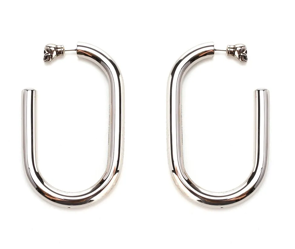 Alexander McQueen Skull Detailed Hoop Earrings