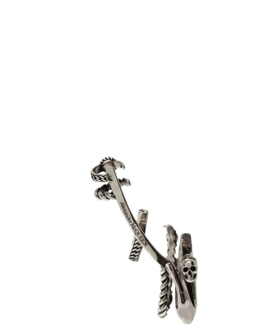 Alexander McQueen Skull Embellished Ear Cuff