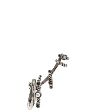 Alexander McQueen Skull Embellished Ear Cuff