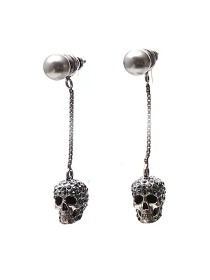 Alexander McQueen Skull Pendant Earrings