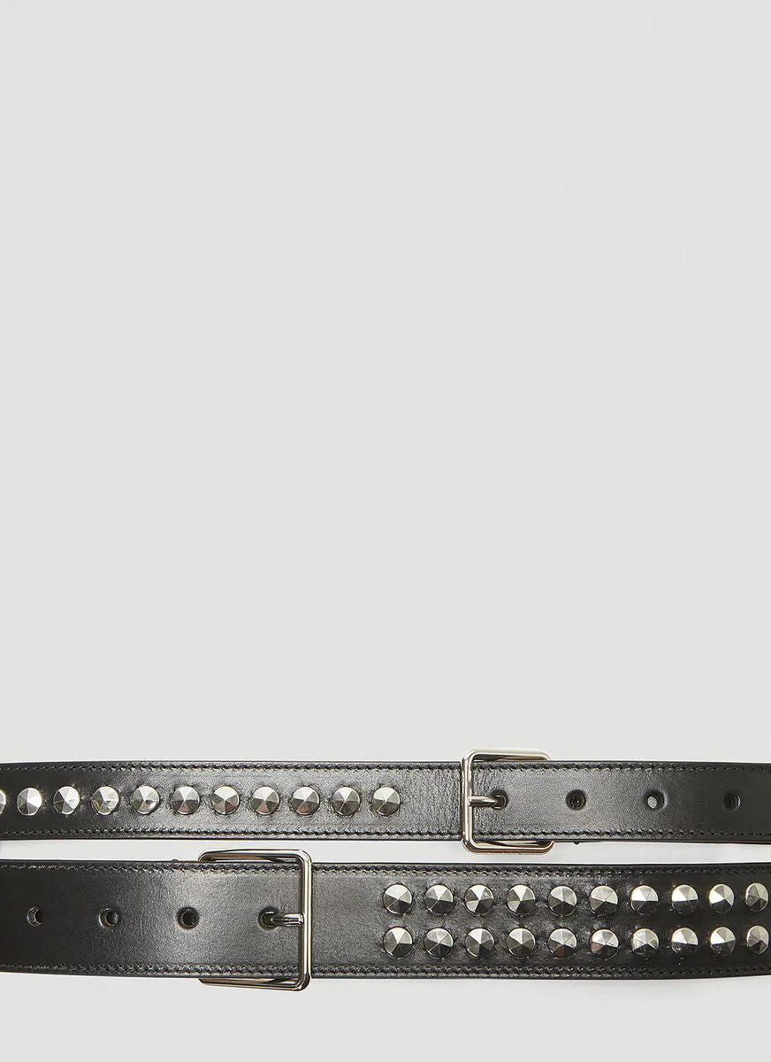 Alexander McQueen Studded Double Belt