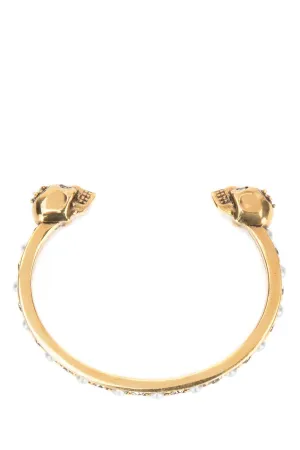 Alexander McQueen Twin Skull Cuff Bracelet