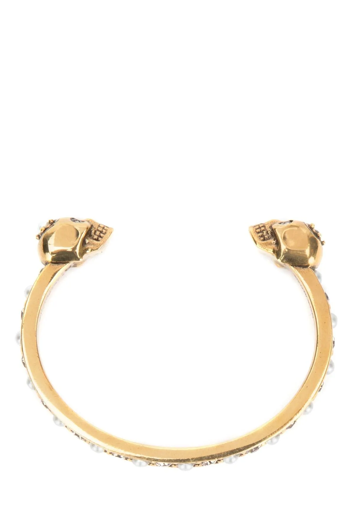 Alexander McQueen Twin Skull Cuff Bracelet