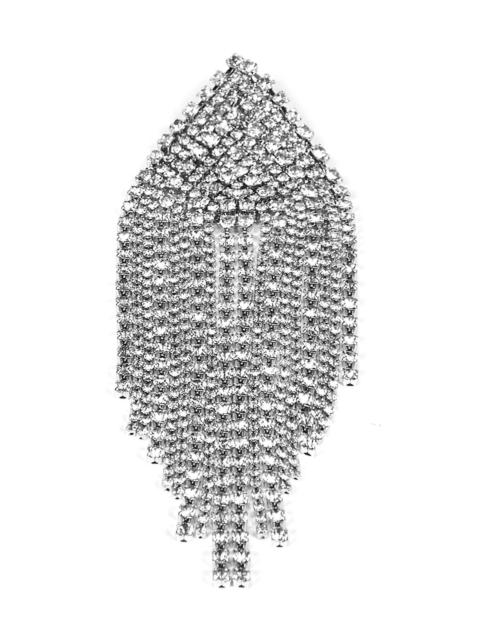 Alexandre Vauthier Embellished Drape Earrings
