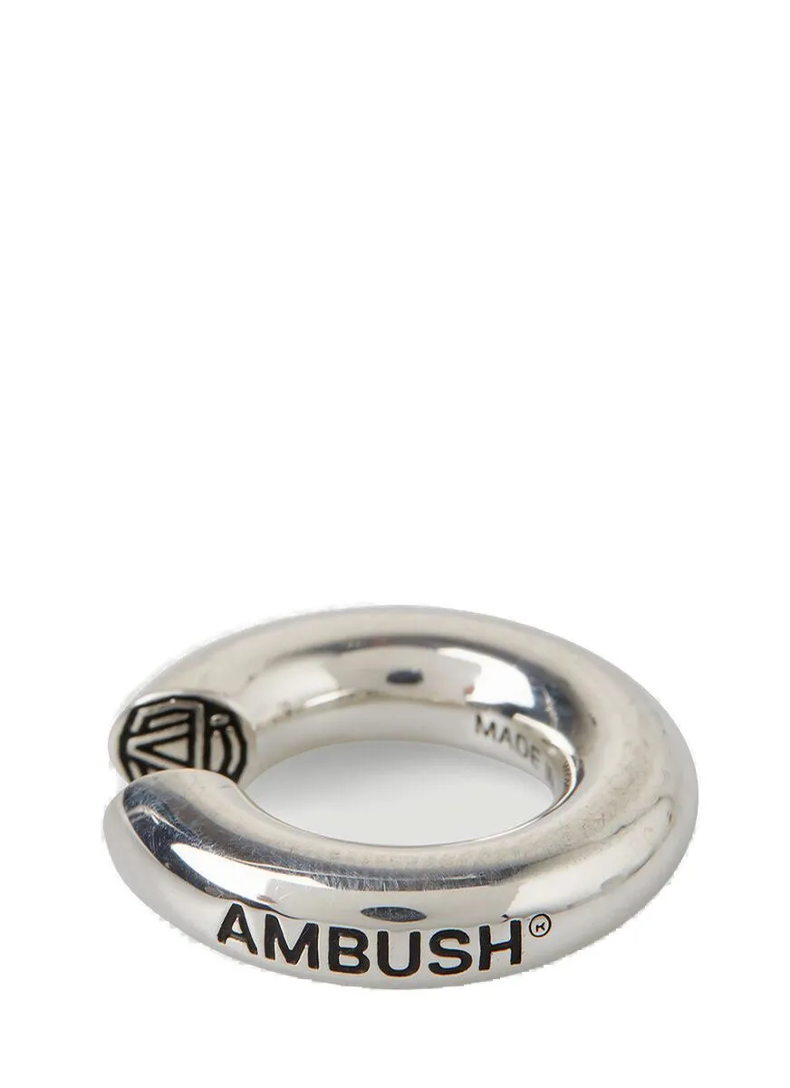 Ambush Logo Embossed Round Ear Cuff