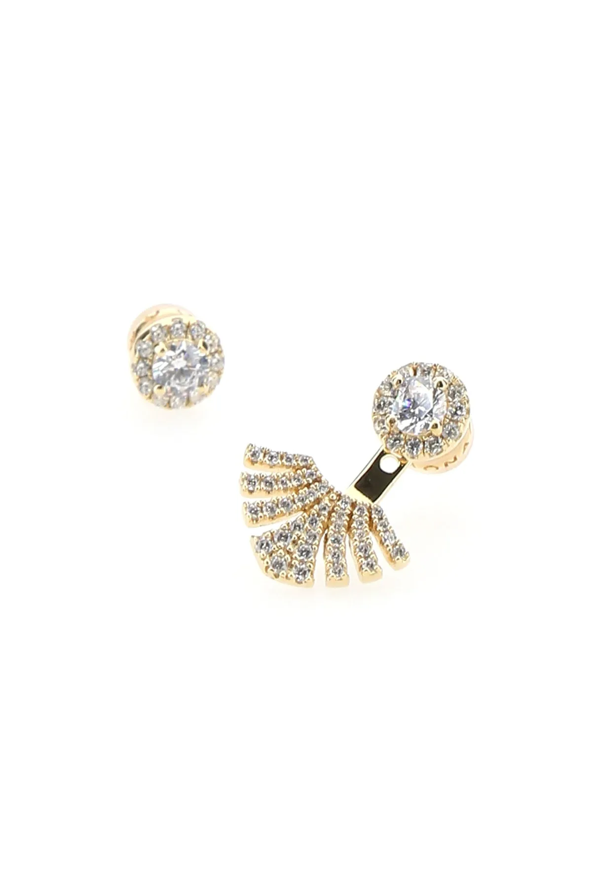 APM Monaco Rhinestone Embellished Earrings