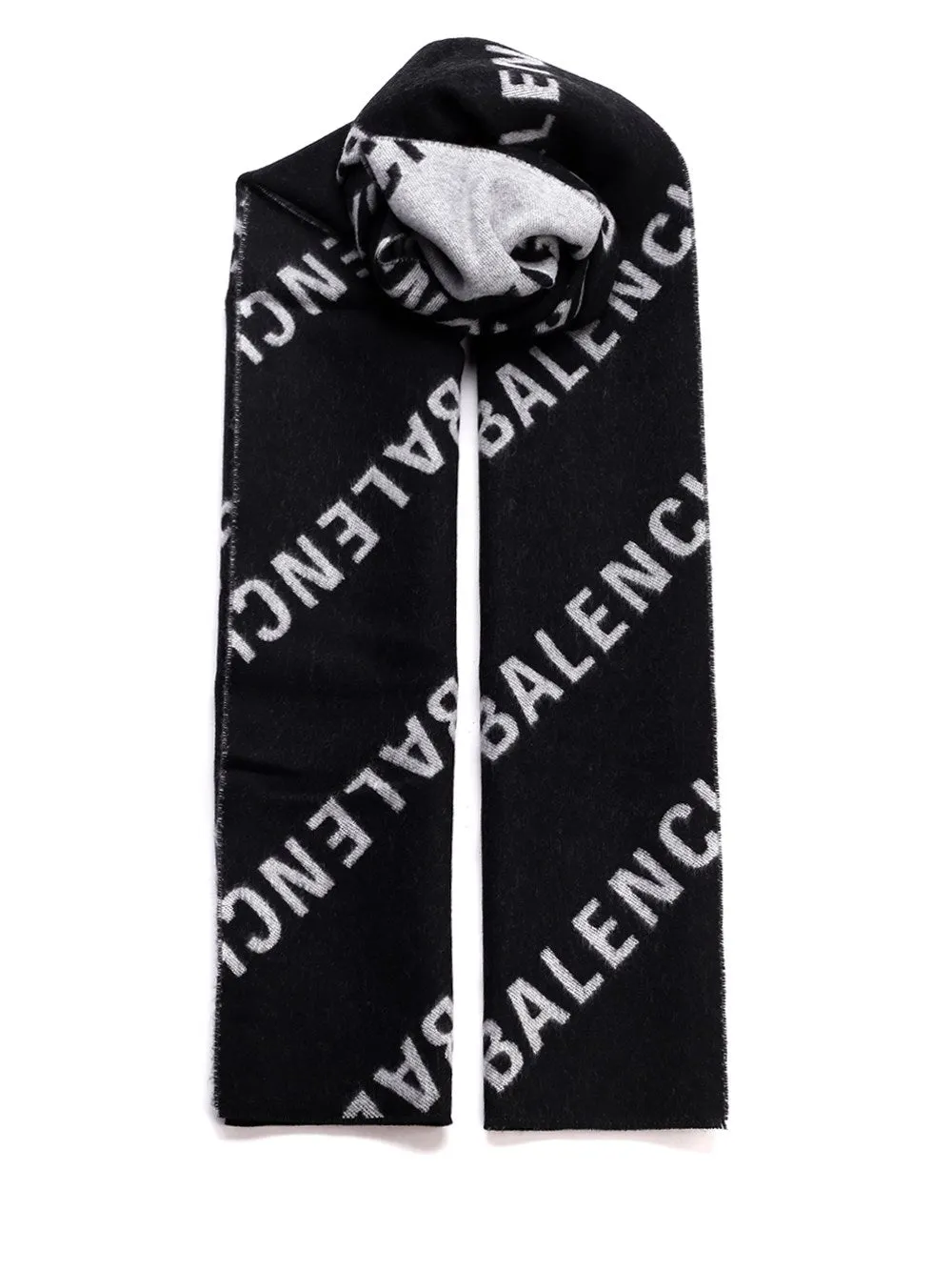 Balenciaga All-Over Logo Scarf